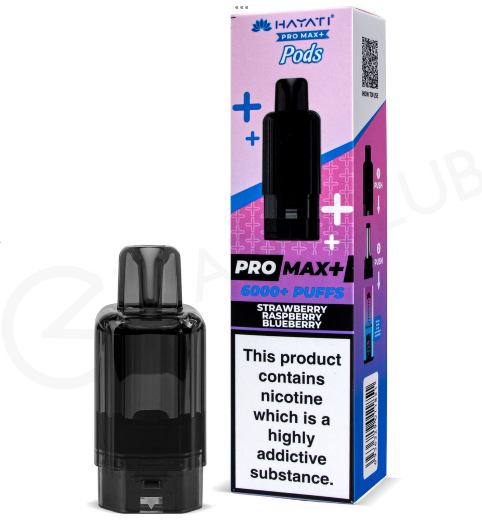 HAYATI Pro Max 6000 Strawberry Raspberry Blueberry