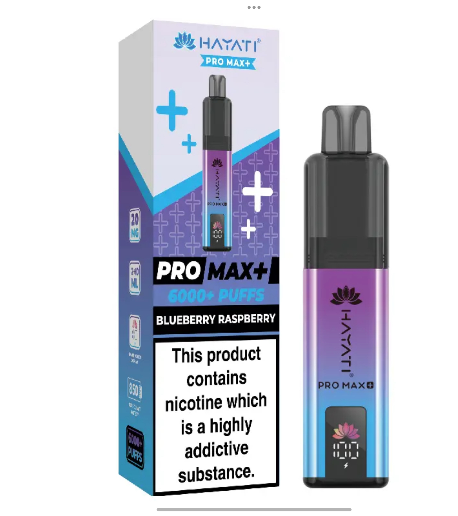 HAYATI Pro Max Pod Kit Blueberry Raspberry