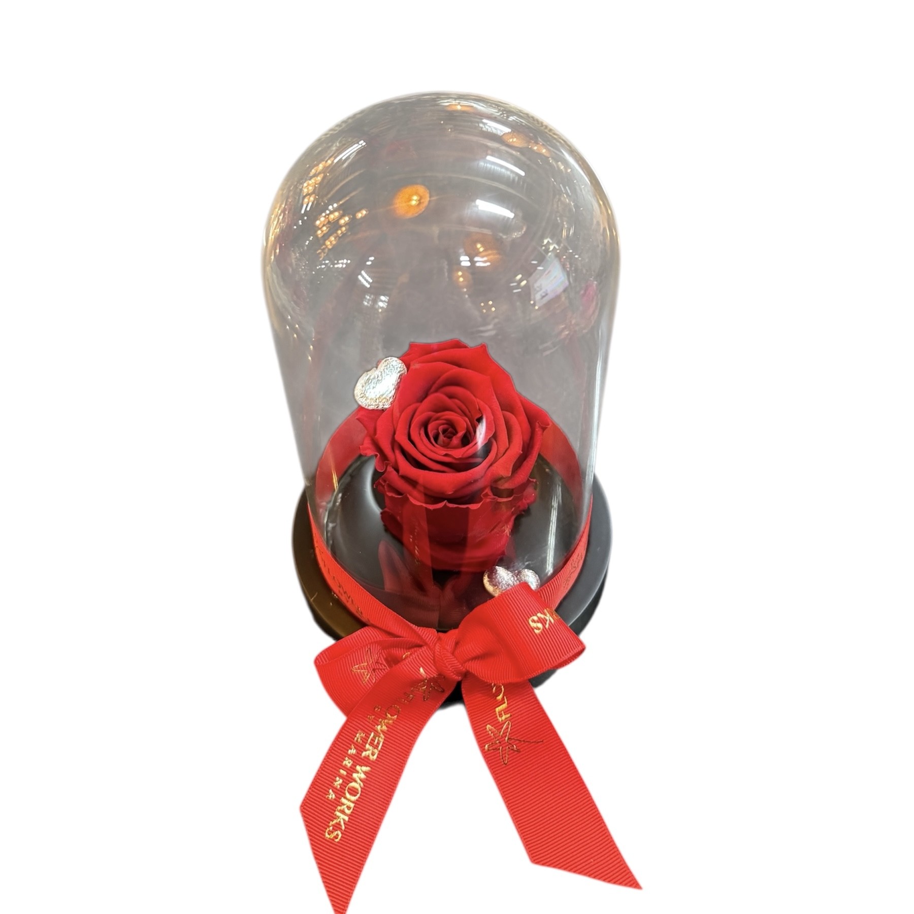 TIMELESS RED FOREVER ROSE IN DOME