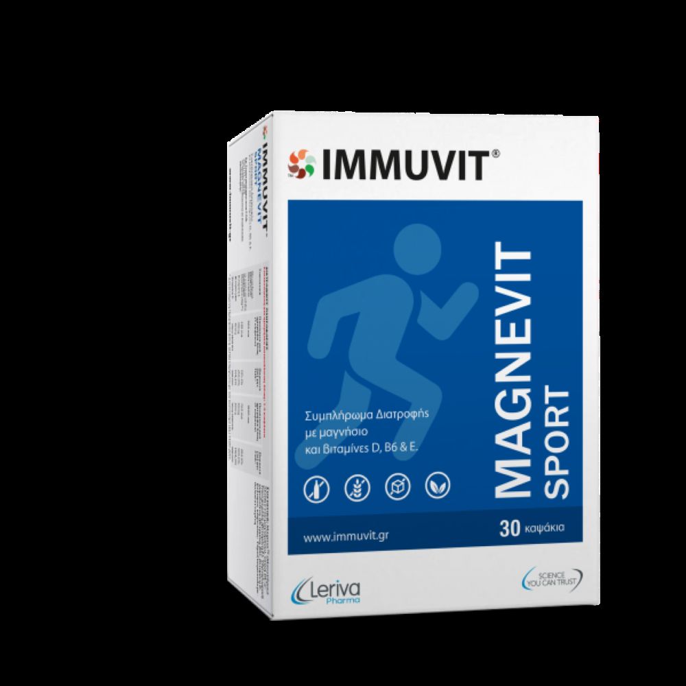Immuvite Leriva Magnevit Sport 900Mg 30 Tablets