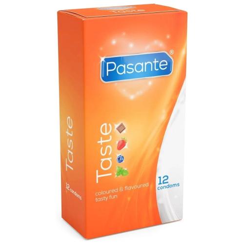 Pasante Taste Flavored Condoms – 12 Pieces