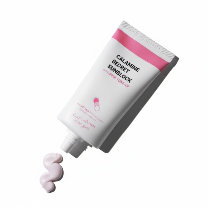 Calamine Secret Sunblock With Pink Tone-Up SPF50+ PA++++