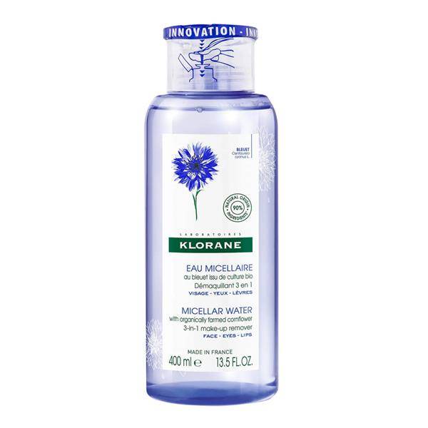 Klorane Micellar Water 3In1 Make Up Remover With Organic Cornflower 400Ml