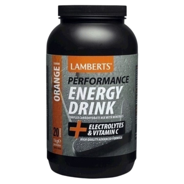 Lamberts Performance Energy Drink Electrolytes & Vitamin C Orange Flavour 1000G