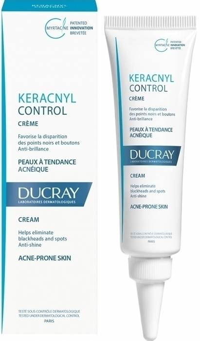 Ducray Keracnyl Glycolic + Cream Eliminates Blackheads & Spots 30Ml