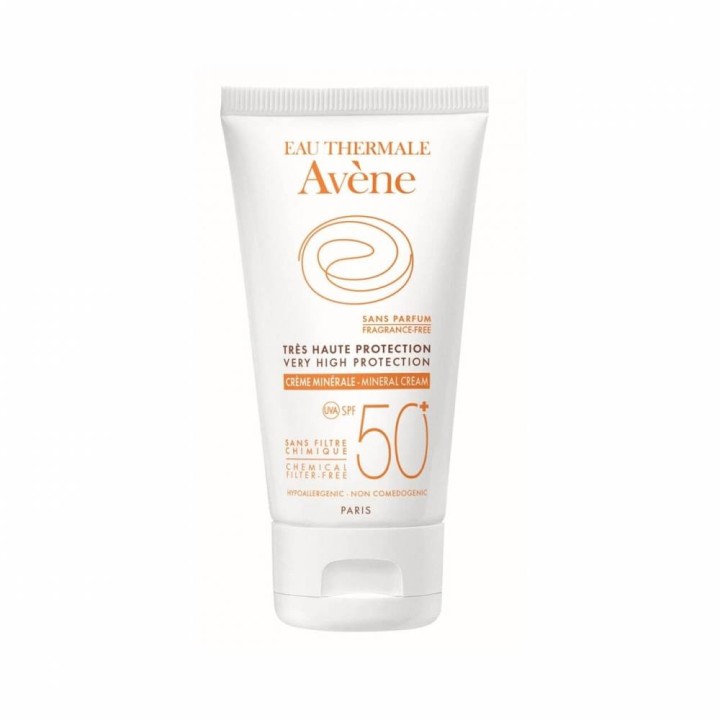 Avene Mineral Cream Spf50 For Intolerant & Light Skin Prone Often To Sunburn 50Ml
