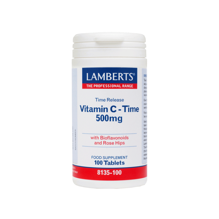 Lamberts Vitamin C - Time 500Mg With Bioflavonoids 100Tablets