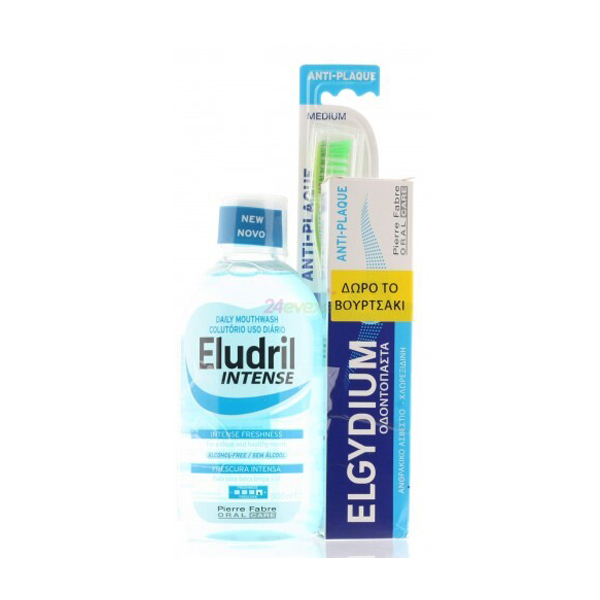 Eludril Dental Care Toothbrush & Freshness Mouthwash 500Ml