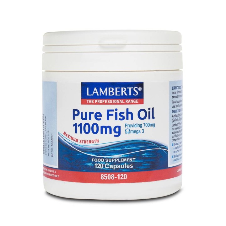 Lamberts Pure Fish Oil 1100Mg 120 Capsules