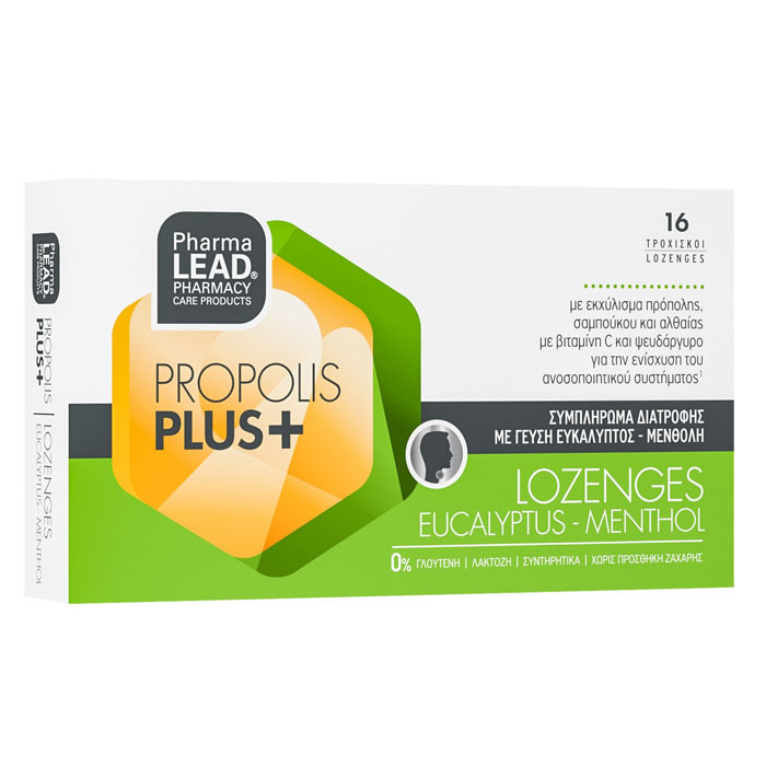 Pharmalead Propolis Plus+ Lozenges Eucalyptus-Menthol,16