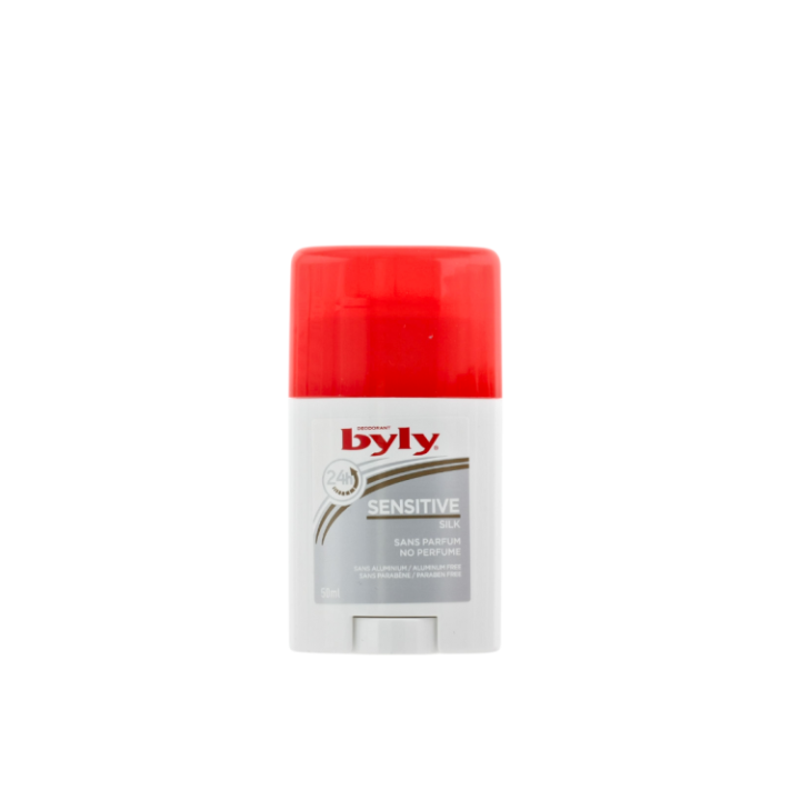 Byly Sensitive Silk No Perfume Deodorant Stick 50Ml - 24H Gentle Protection