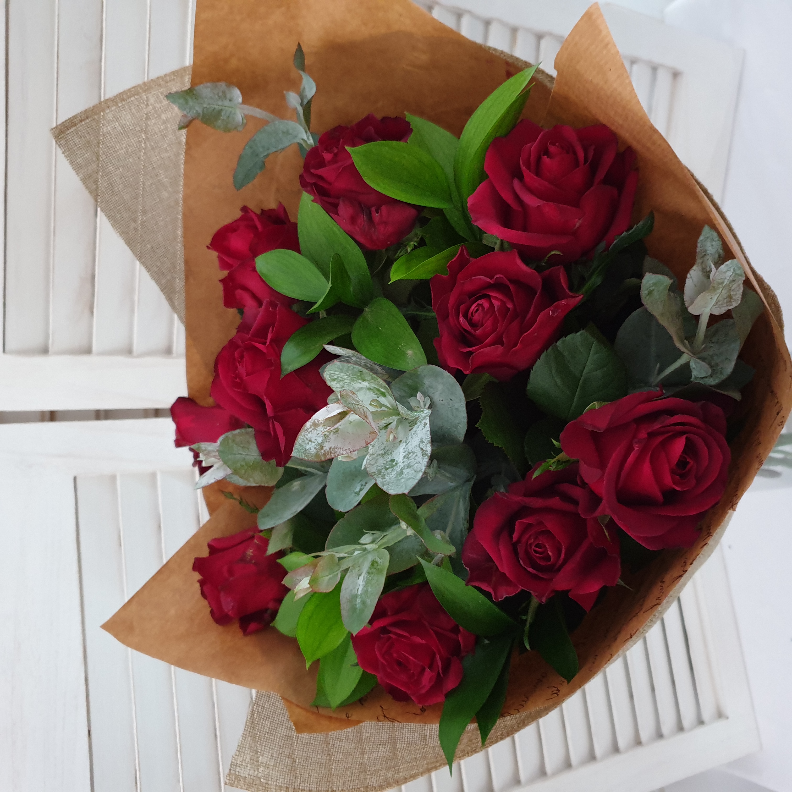 Bouquet Red Roses 10 Roses