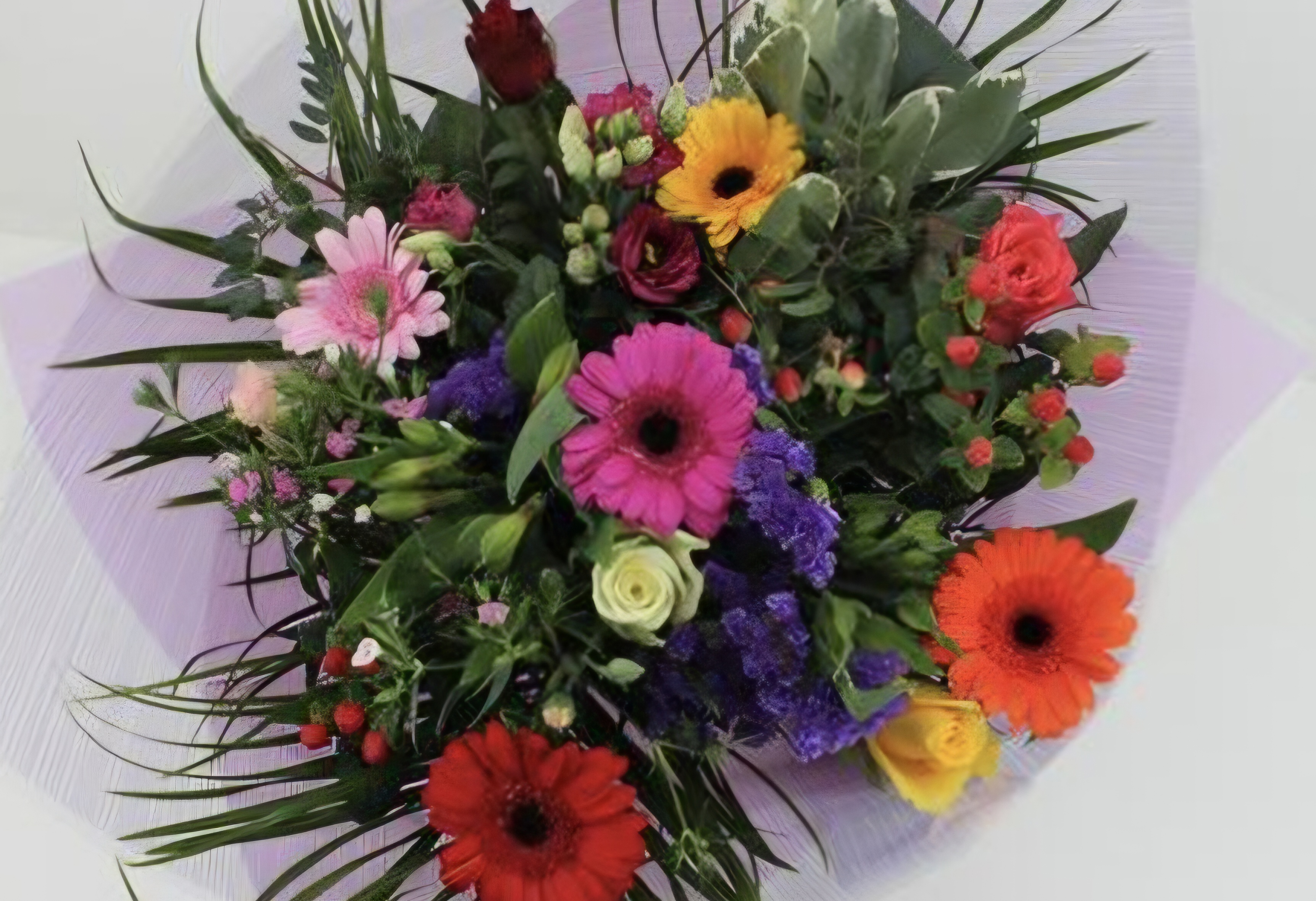 Mixed Flowers Seasonal Bouquet With Splash Of Color Bouquet