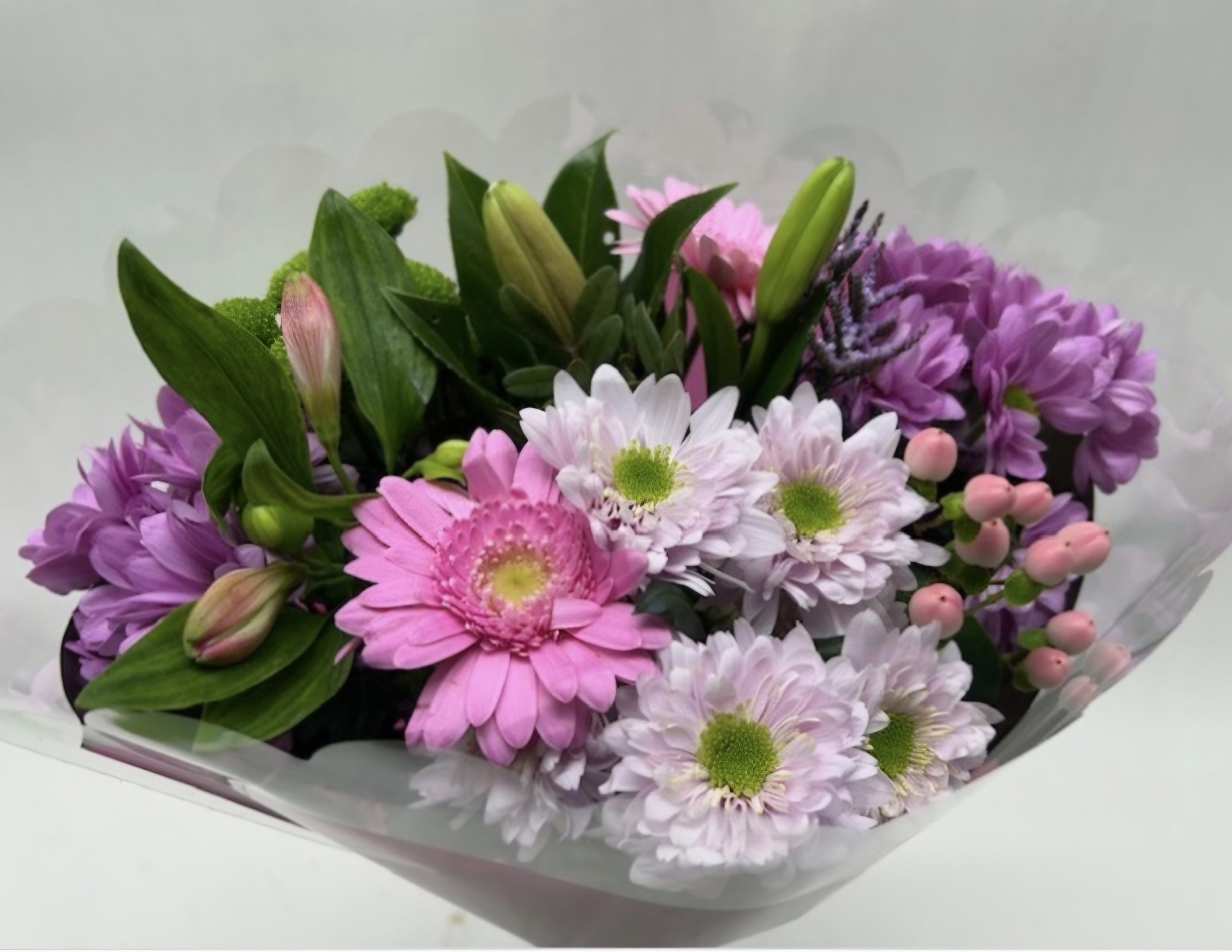 Mixed Flowers Seasonal Bouquet With Splash Of Color Bouquet