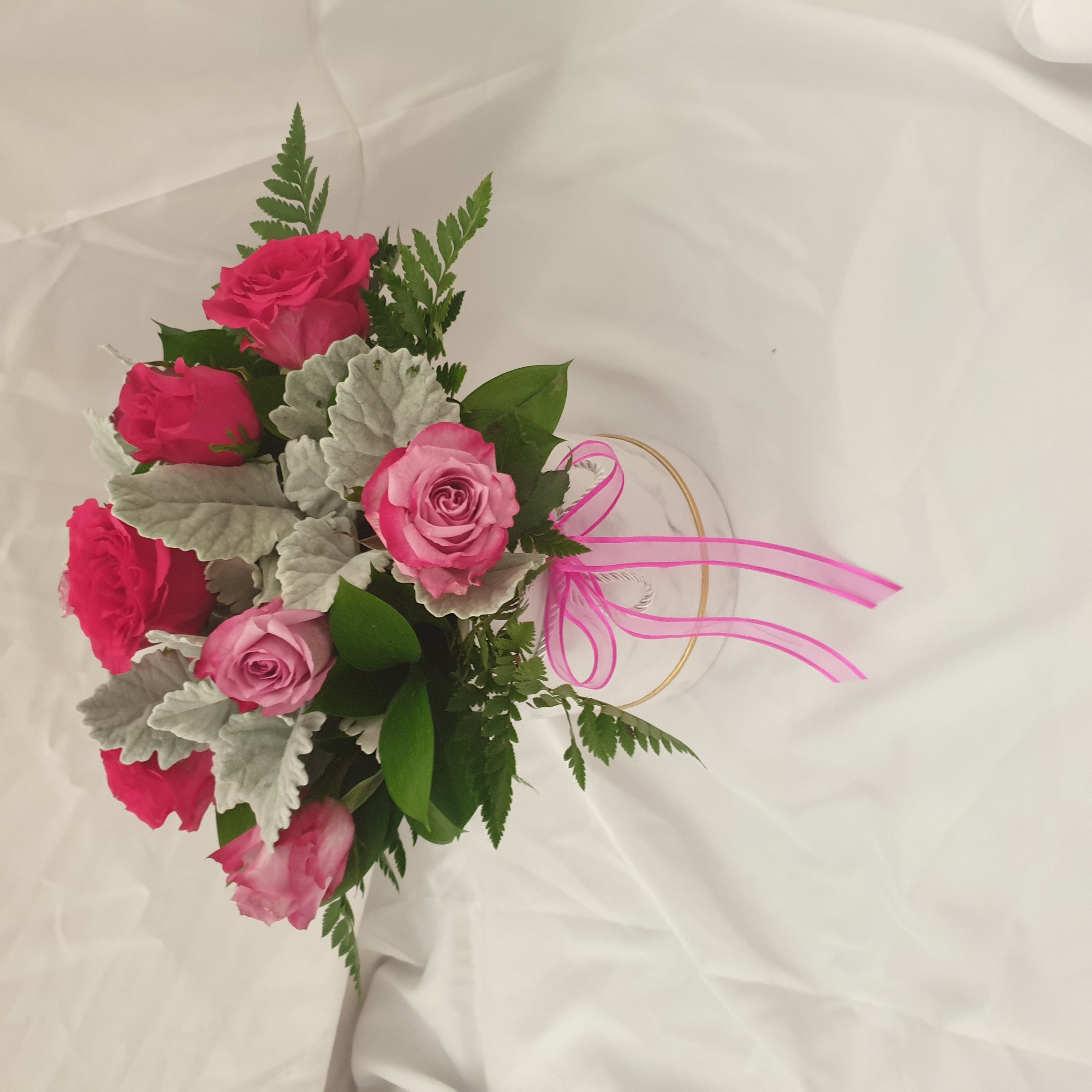 Flower Box Pink Shades Roses 10 Roses