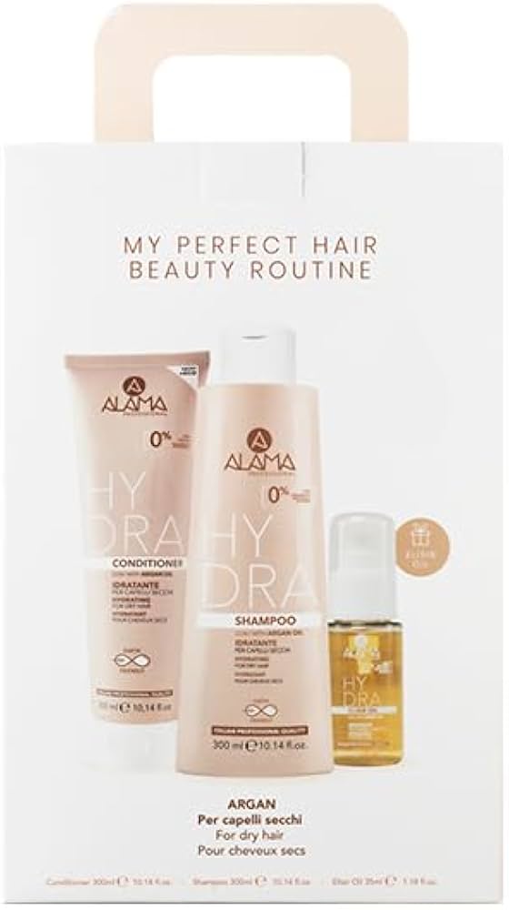 alama hydra kit shampoo 300ml+conditioner 300 ml+elisir oil 35 ml