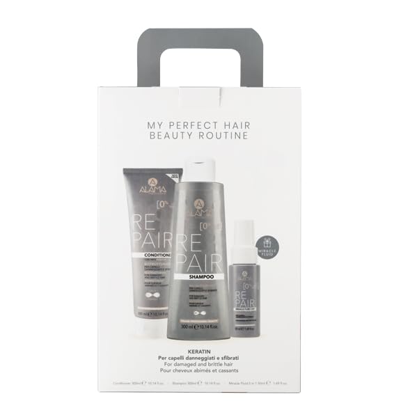 alama repair kit shampoo 300 ml+conditioner 300ml+miracle fluid 50 ml