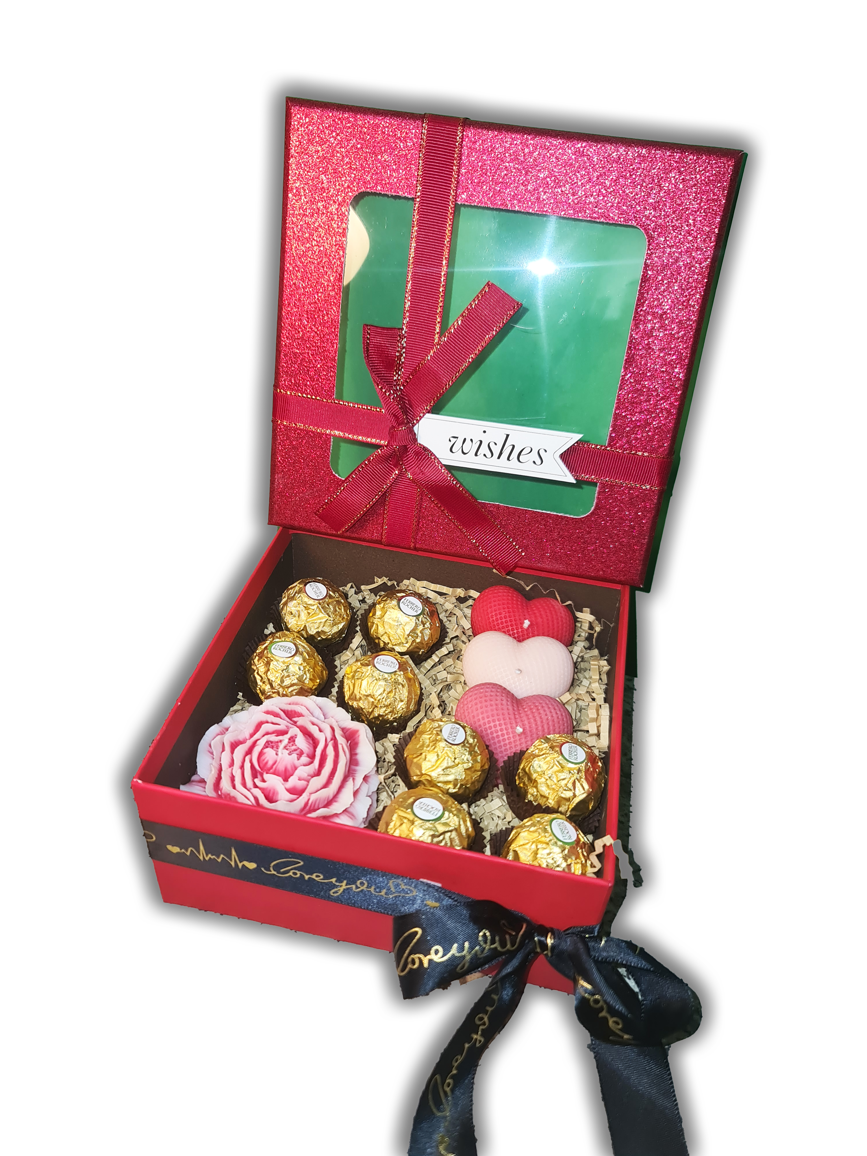 Gift Set Aromatic Candles & Chocolates