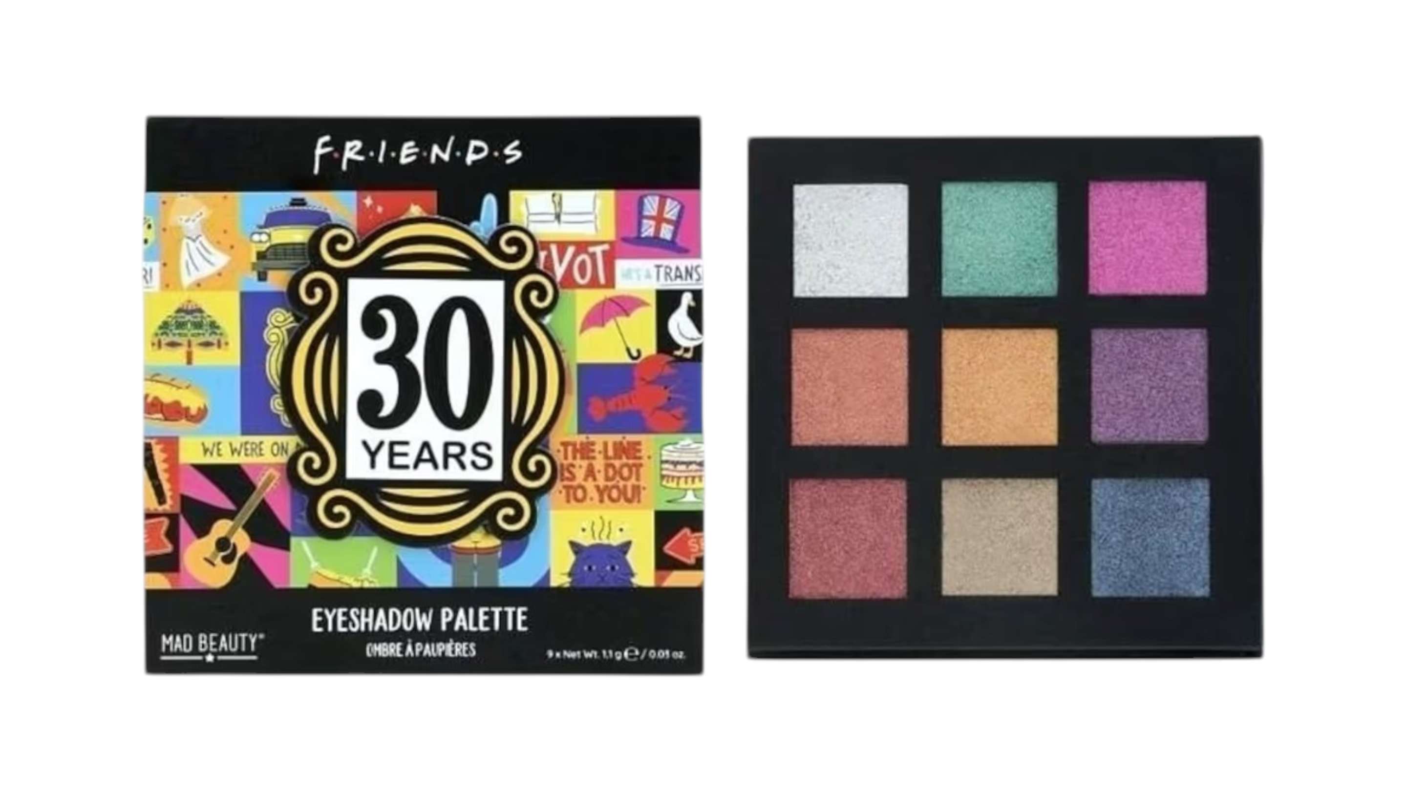 Mad Beauty Friends 30 Years Παλέτα με Σκιές Ματιών Friends 1τμχ