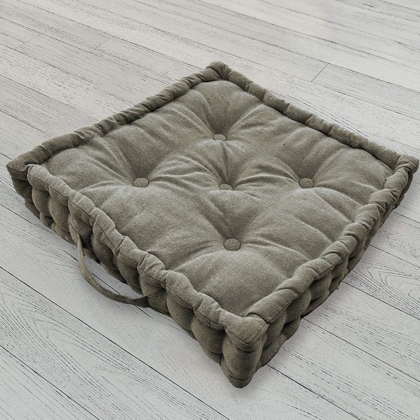 FLOOR CUSHION HART OLIVE