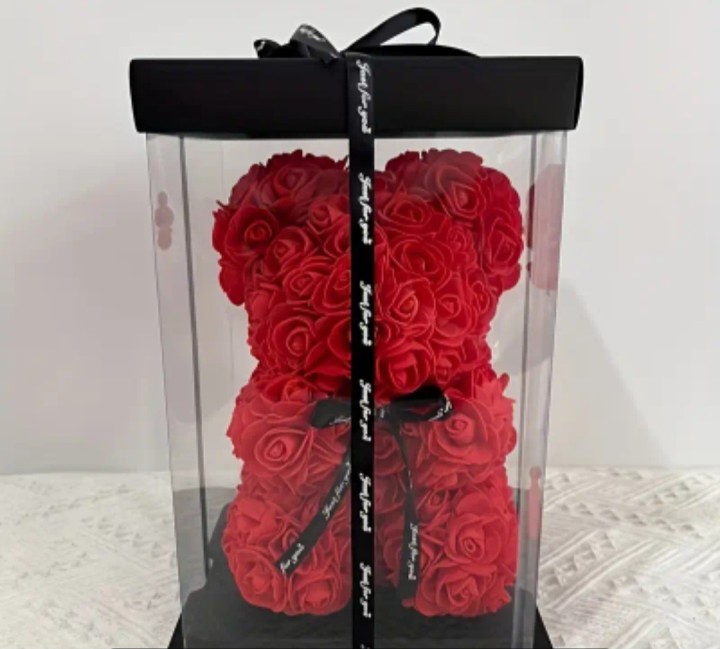 Rose Love Bear Small Red 25Cm