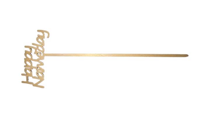 Decorative Stick With Inscription "Happy Nameday"