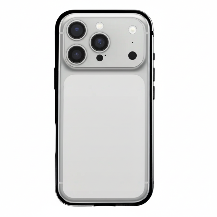 Rixus Crash Guard Case for iPhone 17 Pro – Silver, Hybrid Bumper