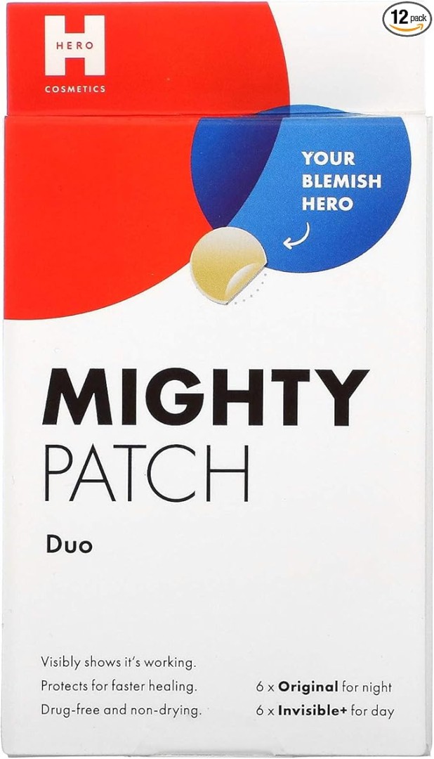 Hero Mighty Patch Duo - Original 6 Patches + Invisible 6 Patches In Pack