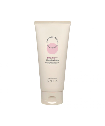 Missha Creamy Latte Cleansing Foam Strawberry 172Ml