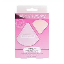 Brushworks Triangular Pillow Puff Duo