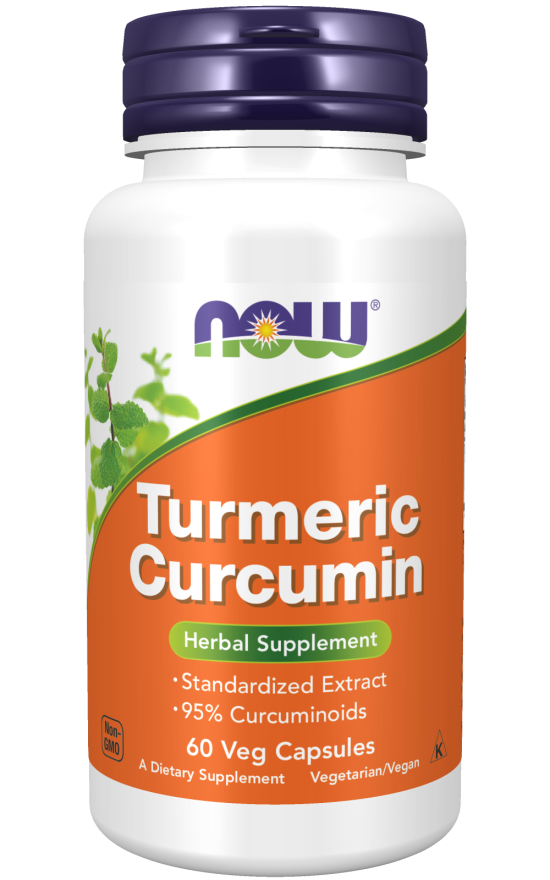 Now Turmeric Curcumin 60 Vegetarian Capsules