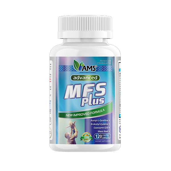 AMS MFS Advanced Plus New Improved Formula Dietary Supplement for Male Fertility 120caps