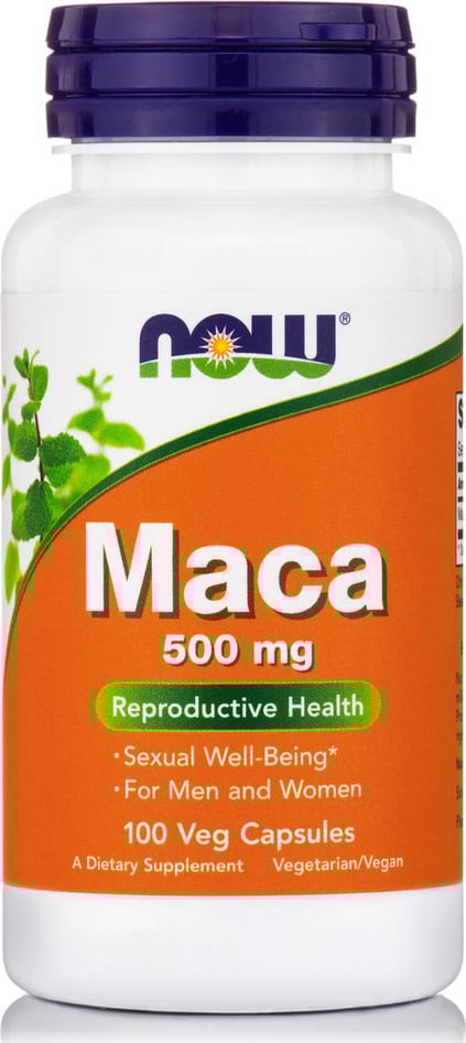 Now Maca 500Mg 100 Vegetarian Capsules