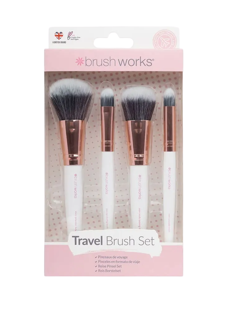 Brushworks Travel 4 Make-Up Brush Set