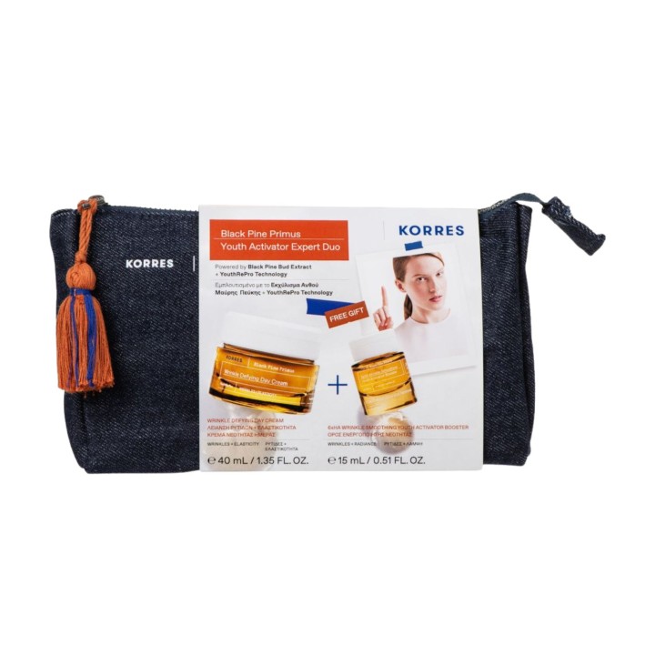 Korres Black Pine Primus Youth Activator 40Ml Day Cream + 15Ml Free Activator Booster Gift Set