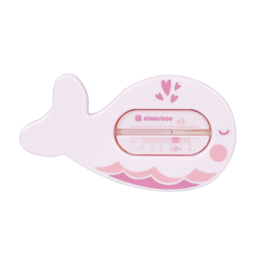 Kikka Boo Bath Thermometer Whale Pink