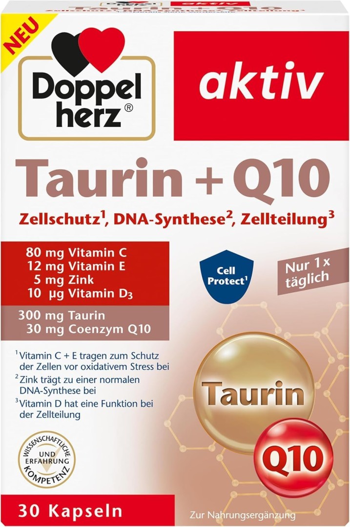 Doppelherz Taurin + Q10 30 Capsules