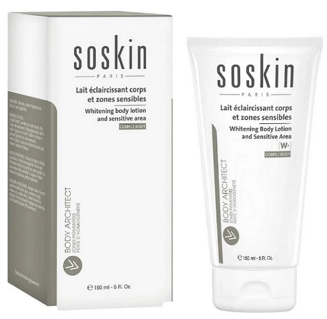 Soskin W+ Whitening Body Lotion & Sensitive Area 150Ml