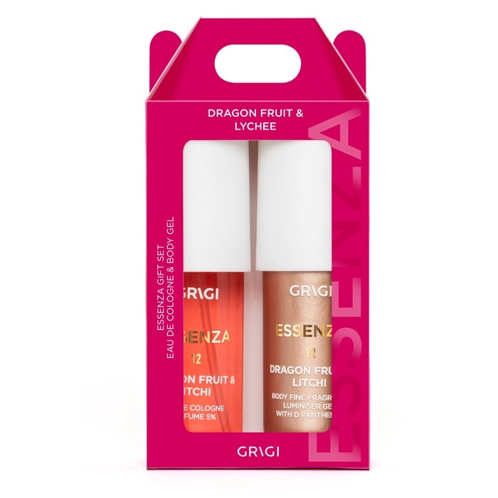 Grigi Essenza No 12 Salted Dragon Fruit & Lychee Cologne 90Ml + Glittery Body Gel 90Ml Gift Set