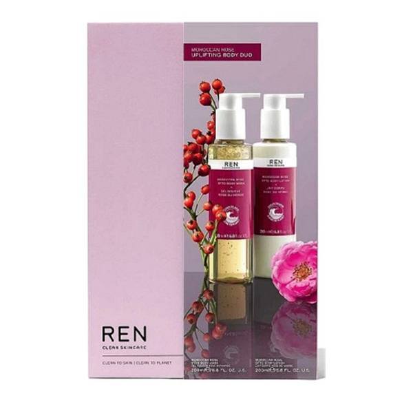 Ren Moroccan Rose Otto Body Wash 200Ml + Otto Body Lotion 200Ml Gift Set