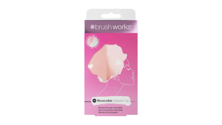 Brushworks Reversible Shower Cap - Heart