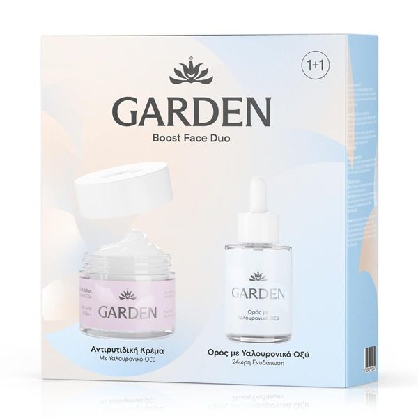 Garden Set No 4 Face Duo Boost Anti-Wrinkle Cream 50Ml + Hyaluronic Acid Serum 30Ml Gift Set