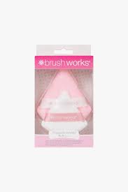 Brushworks Triangular Powder Puff Duo