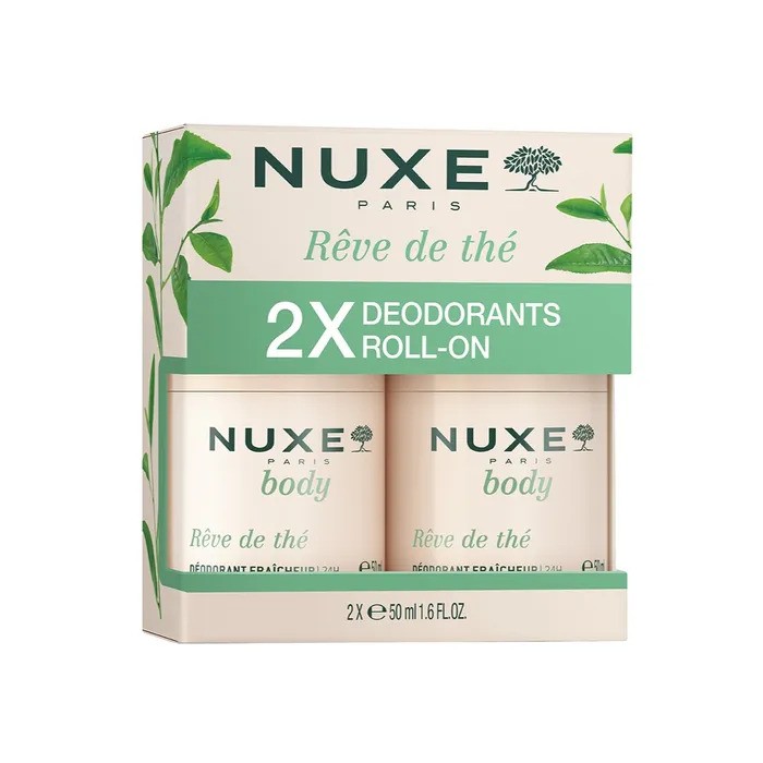 Nuxe Body Rêve De Thé Fresh-Feel Deodorant 24H 2 X 50Ml