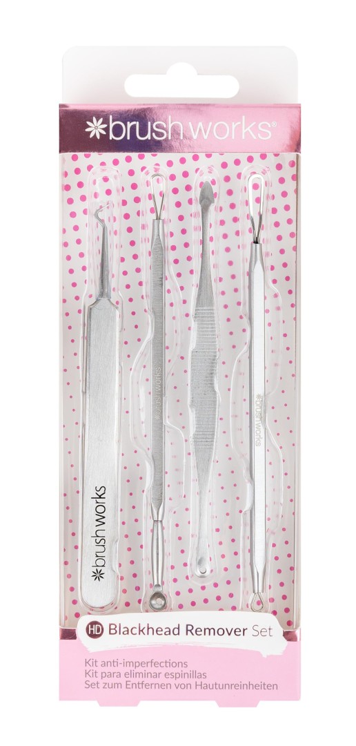 Brushworks Blackhead Remover Four-Piece Toolkit