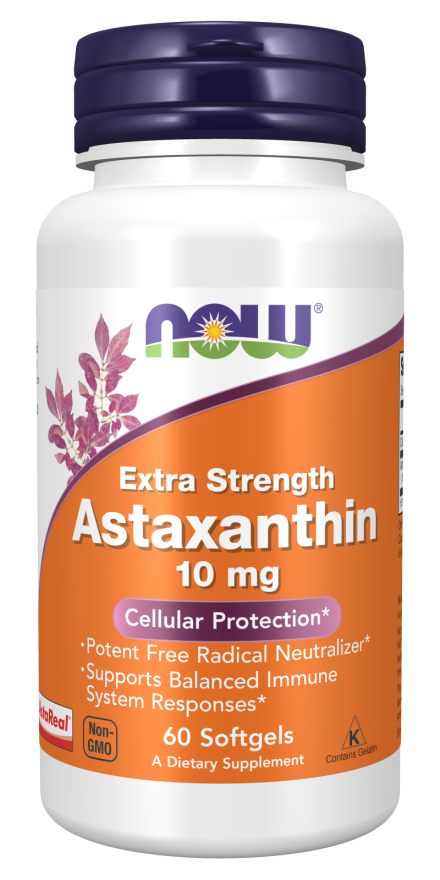Now Astaxanthin 10Mg 60 Softgels