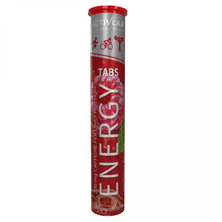 Activlab Energy 20 Effervescent Tablets Raspberry Flavor