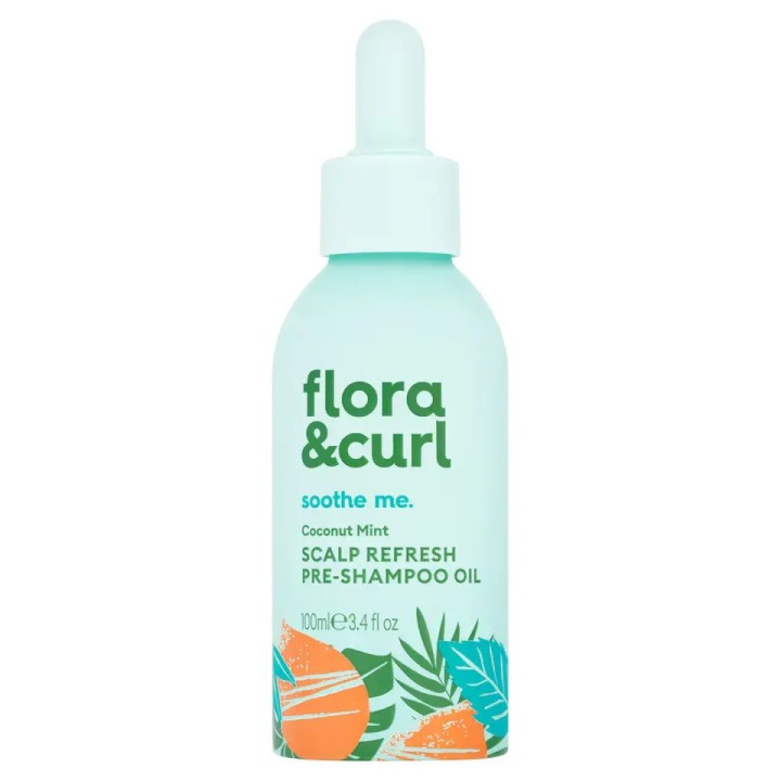 Flora & Curl Coconut Mint Scalp Refresh Pre-Shampoo Oil 100Ml