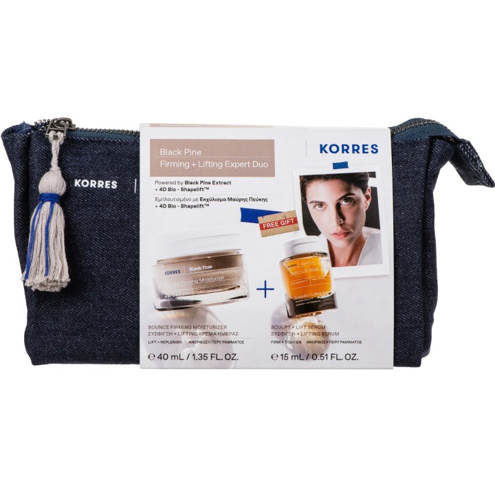Korres Black Pine Firming+ Lifting Expert Duo Set Bag 2S