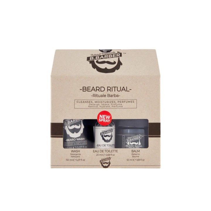 B.Barber Beard Men'S Ritual Kit - Gift Set